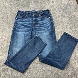 American Eagle Jeans Mens 32 x 34 Slim Distressed Airflex Stretch Denim 5 Pocket
